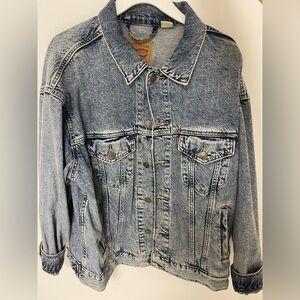Levi’s acid wash oversized trucker jacket